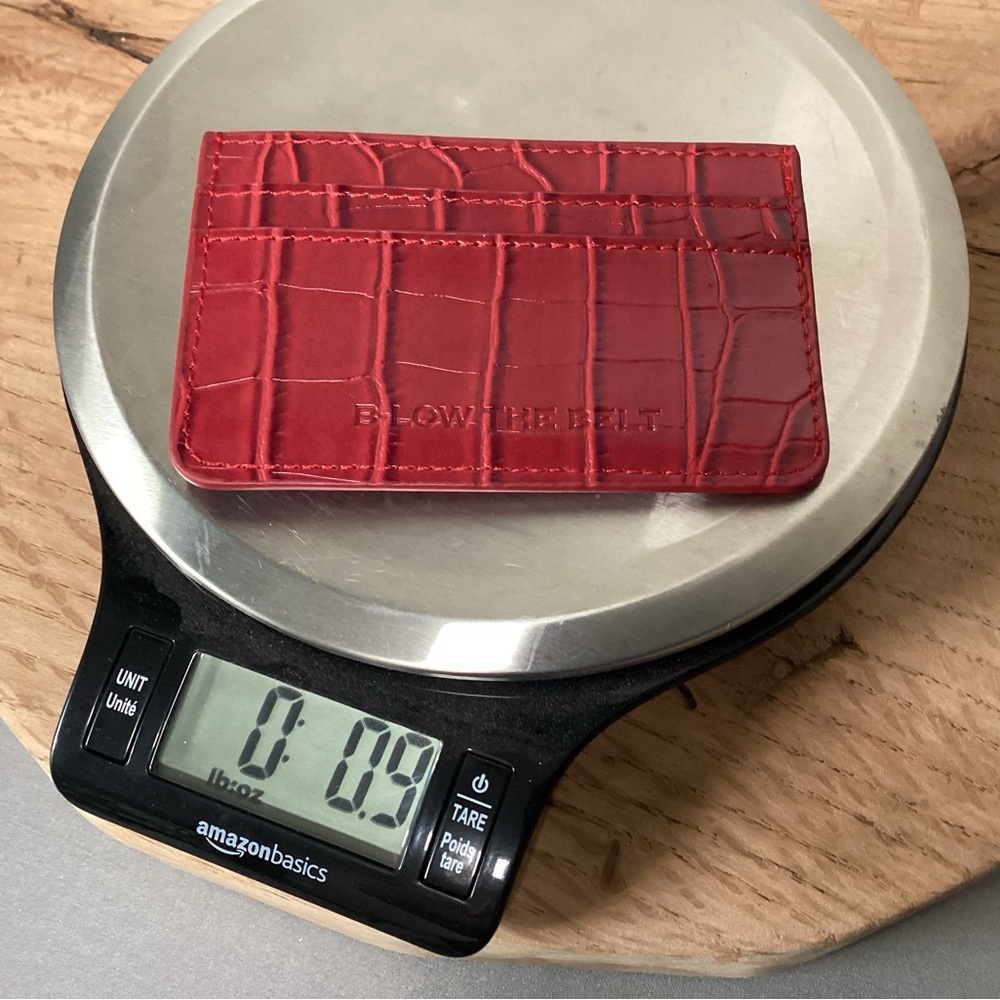 🔴 B-Low The Belt - Faux Croc / Snakeskin Wallet - Credit Card Holder - New Red - Picture 9 of 9
